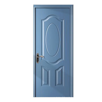 GO-B8 latest design blue painted door skin wooden veneer moulded door skin hdf sheet